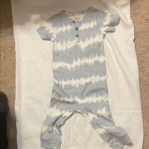 Carter's Blue and White Baby Romper